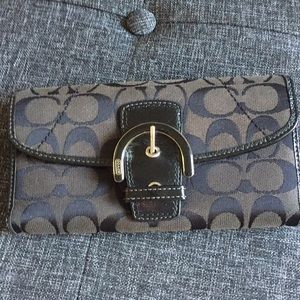 Coach black wallet